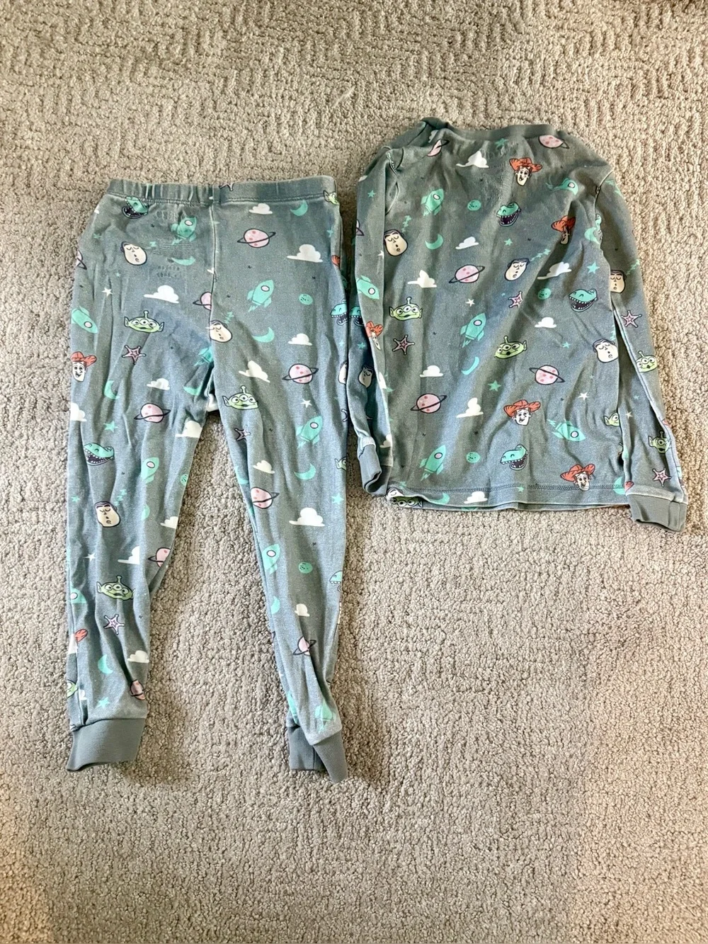 Monica + Andy Disney Pixar Toy Story 2-Piece Pajama Set Gray Size 4T